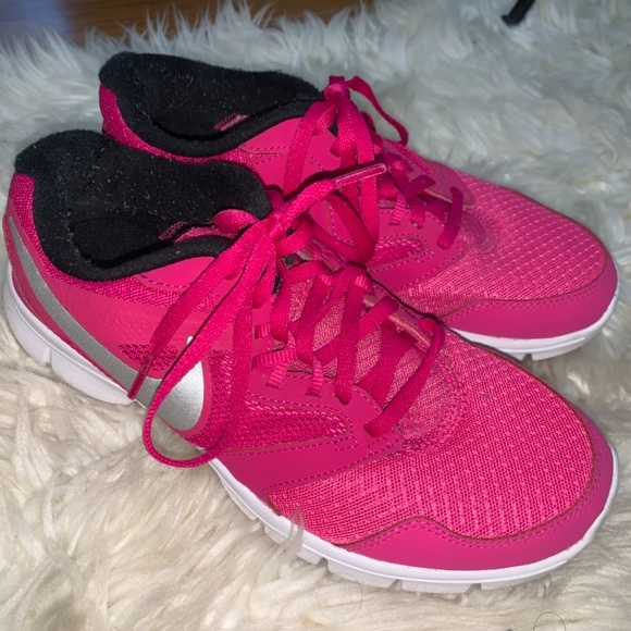 Pink and sliver Nike athletic shoes - Picture 2 of 3